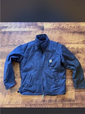 Carhartt Men's Grey Work Jacket - Heavy-Duty Performance Coat